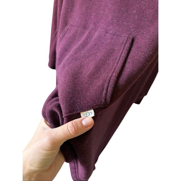 UGG Charlynne Drawstring Poncho size XL Marsala Burgundy Red - Picture 11 of 11